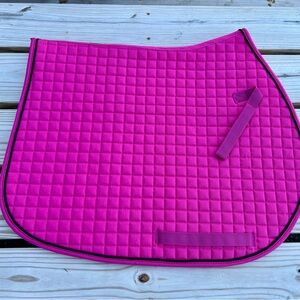 Pink PRI all purpose English jumping saddle pad